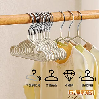 G+居家 不鏽鋼止滑小衣架60入