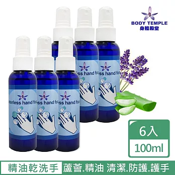 BodyTemple 精油乾洗手噴霧100ml x6件 無