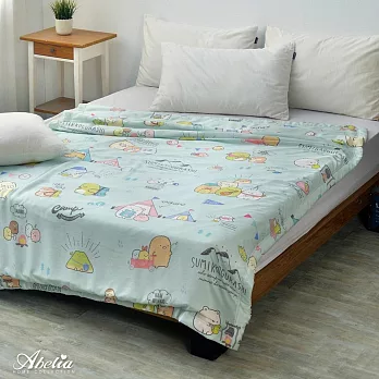 英國Abelia Sumikko gurashi《角落忙露營》100%天絲抗菌涼被(5x6.5尺)