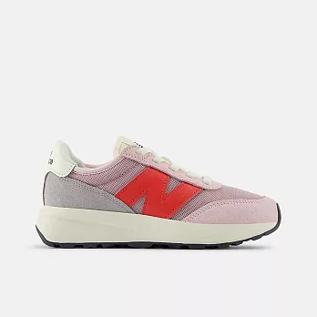 New Balance 370 [PH370DB] 中童 運動休閒鞋 寬楦 簡約 舒適 穿搭 粉紅 19 粉紅/灰