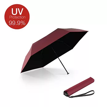 2025秋冬限量黑膠款【Knirps德國紅點傘】US.050極致扁型設計摺疊傘 多色任選- BORDEAUX Coating