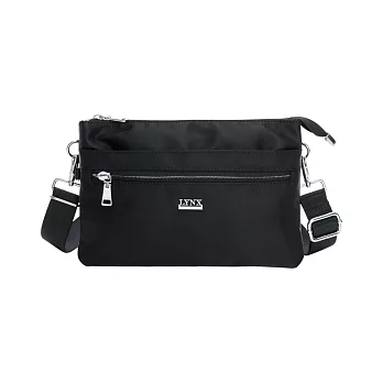Lynx - 美國山貓嚴選簡約輕薄超實用多隔層斜肩背包 - 多色可選 黑色