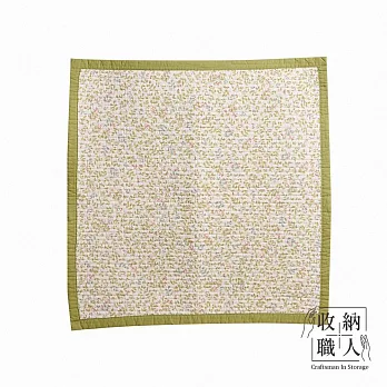【收納職人】韓式四季通用防滑多功能全棉沙發墊/沙發巾/蓋布/地墊/單人座墊/床邊毯70*70cm(2入/組) 小清新綠芽