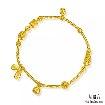 【點睛品】富貴福運 黃金手鍊_計價黃金(06)