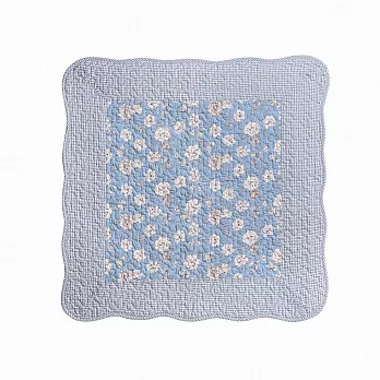 【收納職人】韓式花漾四季通用防滑多功能全棉沙發墊/沙發巾/蓋布/地墊/單人座墊/床邊毯70*70cm_2款一組 絮語飄香雅蘭