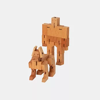 Cubebot 酷比人 Milo 酷比狗組合【經典迷你】木製變形積木機器人．益智設計玩具．療癒小物推薦．聖誕交換禮物  樸實木