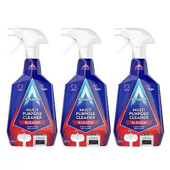 Astonish 英國神奇多用途清潔劑750ml x 3入(浴室/廚房/油污) 居家萬用
