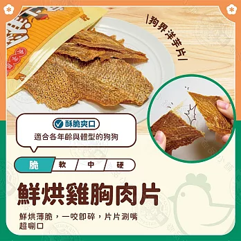 小雞上宮 主廚級犬用御膳 純肉無添加 全犬期適用- 2鮮烘雞胸肉片55g×5包組