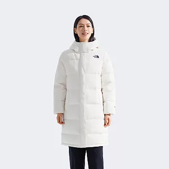 The North Face W ESSENTIAL LONG DOWN - AP 女羽絨外套-NF0A8ED8QLI L 白色