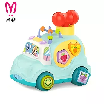 卡通積木車 藍色