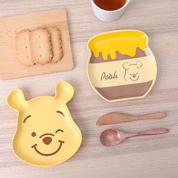 迪士尼小熊維尼陶瓷點心盤 -眨眼