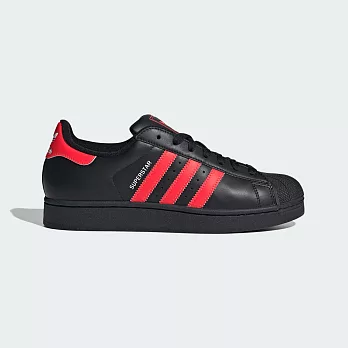 Adidas 愛迪達 Superstar II [JQ3176] 男 休閒鞋 貝殼鞋 舒適 黑 紅