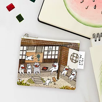 Sunny Bag x 貓小姐Ms.Cat-萬用收納袋(S)-夏天吃瓜