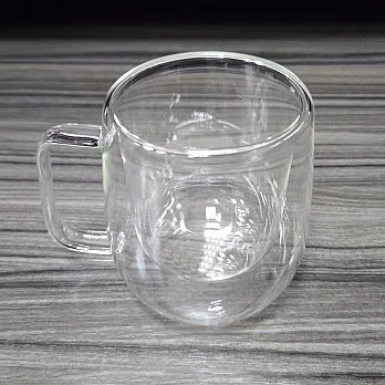 iBonjour玻璃雙層手把杯-300ml-4入