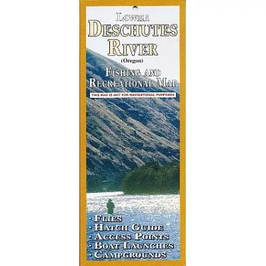 博客來-Lower Deschutes River (Oregon): Fishing and Recreation Map