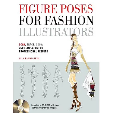 Fashion Sketchbook Figure Template: 430 Large Female Figure