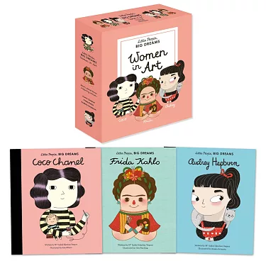 博客來-Little People, Big Dreams: Women in Art: 3 books from the best-selling  series! Coco Chanel - Frida Kahlo - Audrey Hepburn