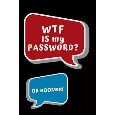 WTF is My Password, Password Log Book, Username Keeper Password