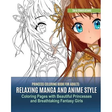 Anime Girl Coloring Book For Adults: 39+ Kawaii (Cute) and Sexy Manga-Style  Coloring Pages Men Will Love! (Kawaii Coloring)