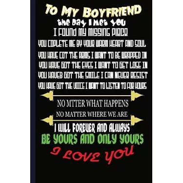 To My Boyfriend the Day I Met You : I Found My Missing Piece Cute  Valentines Day Gifts for Boyfriend, Couples Gifts for Boyfriend From  Girlfriend