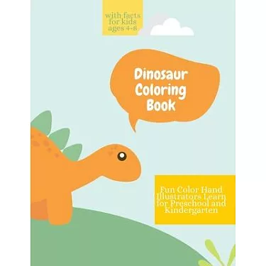Dinosaur Coloring Book For Kids Ages 4-8: 40 Cute and fun