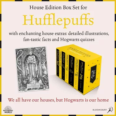 博客來-Harry Potter Hufflepuff House Editions Hardback Box Set
