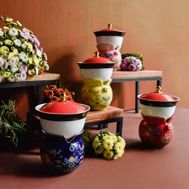 博客來-《新乾隆美學．我是乾隆》小乾隆茶器．胭紅鳳蓮（一壺一杯）
