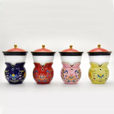 博客來-《新乾隆美學．我是乾隆》小乾隆茶器．花青如意（一壺一杯）