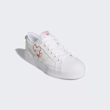 博客來-Adidas Nizza Platform W [FX9179] 女鞋運動休閒經典復古帆布