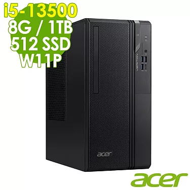 博客來-Acer Veriton VS2715G (i5-13500/8G/1TB+512G SSD/W11P)