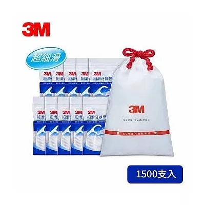 3M 細滑牙線棒散裝超值分享包 (1500支入/箱)