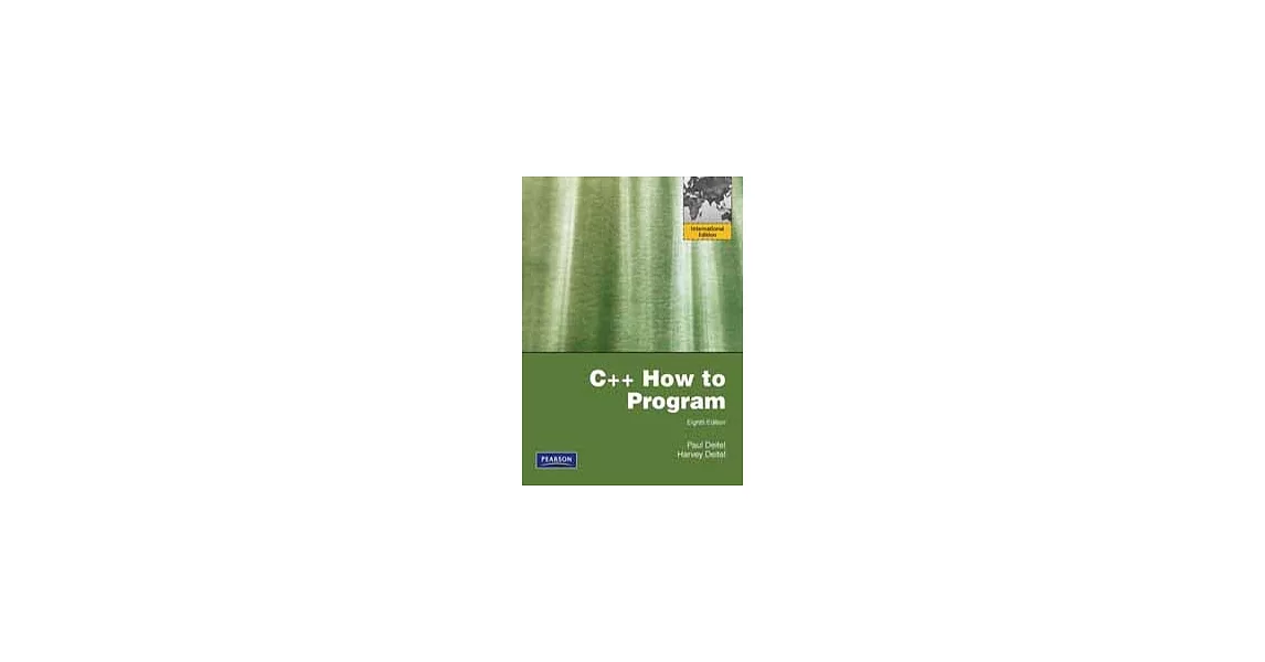 C++ HOW TO PROGRAM 8/E (V-PIE) (W/CD) | 拾書所