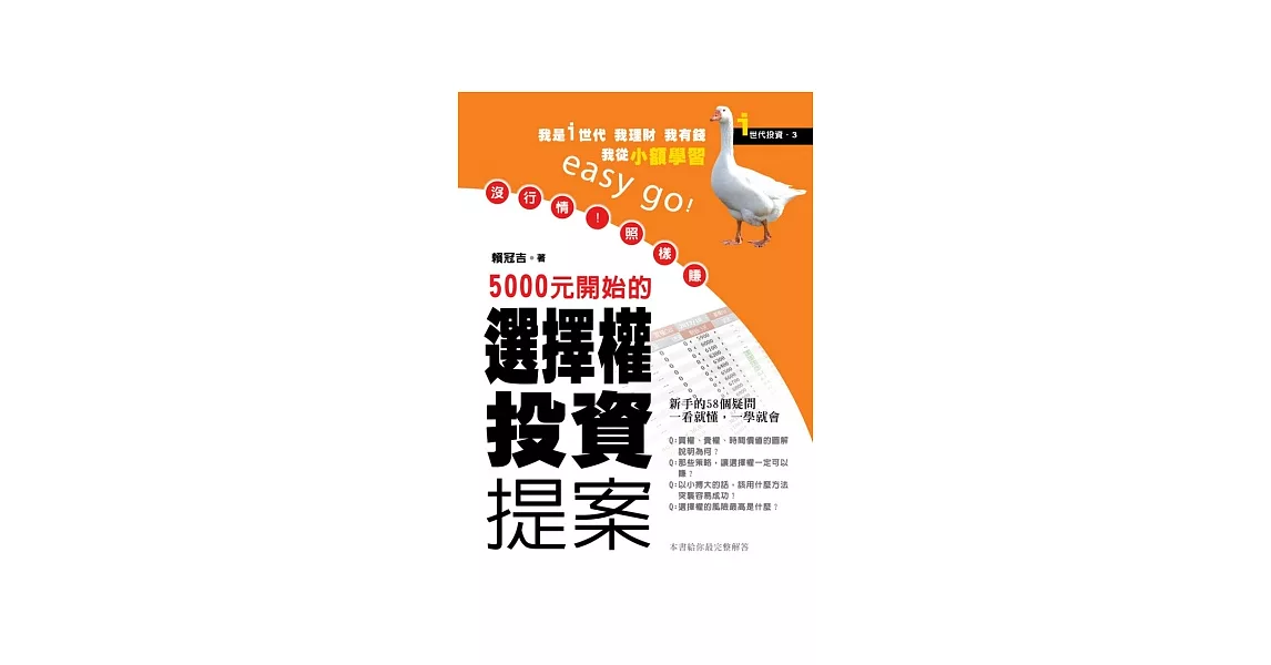 5000元開始的選擇權投資提案 | 拾書所