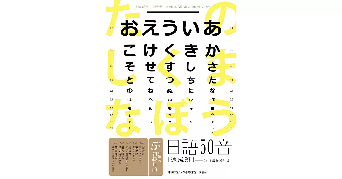 日語50音速成班（2015最新增訂版，附50音學習卡＋50音圖＋日文輸入法表＋教師手冊＋1MP3） | 拾書所