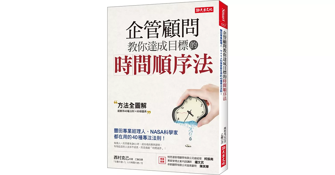 企管顧問教你達成目標的時間順序法：豐田專業經理人、NASA科學家都在用的40種專注法則！ | 拾書所