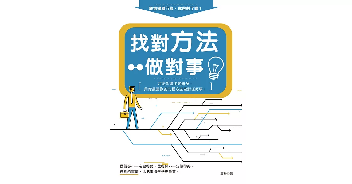 找對方法做對事：方法永遠比問題多，用你最喜歡的九種方法做對任何事 | 拾書所