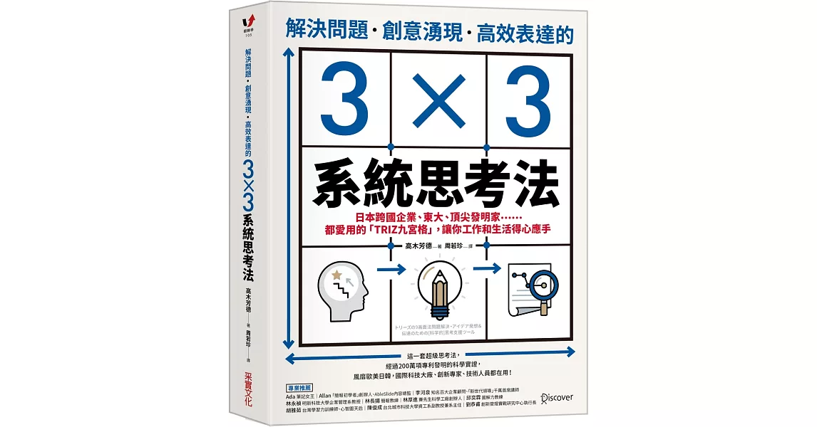解決問題、創意湧現、高效表達的3×3系統思考法：日本跨國企業、東大、頂尖發明家……都愛用的「TRIZ九宮格」，讓你工作和生活得心應手 | 拾書所