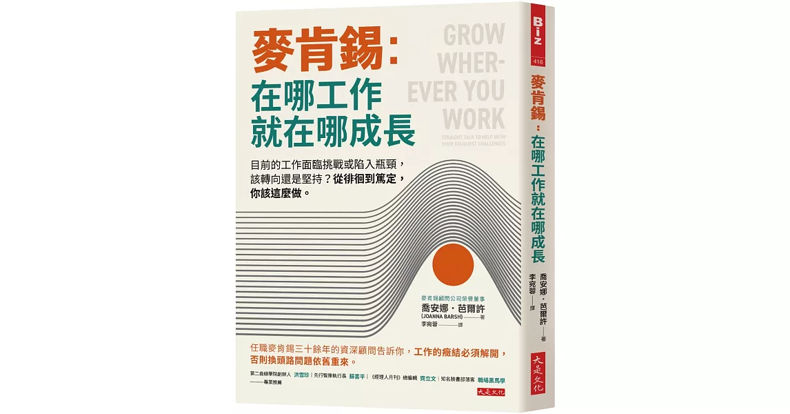 麥肯錫：在哪工作就在哪成長：目前的工作面臨挑戰或陷入瓶頸，該轉向還是堅持？從徘徊到篤定，你該這麼做。 | 拾書所