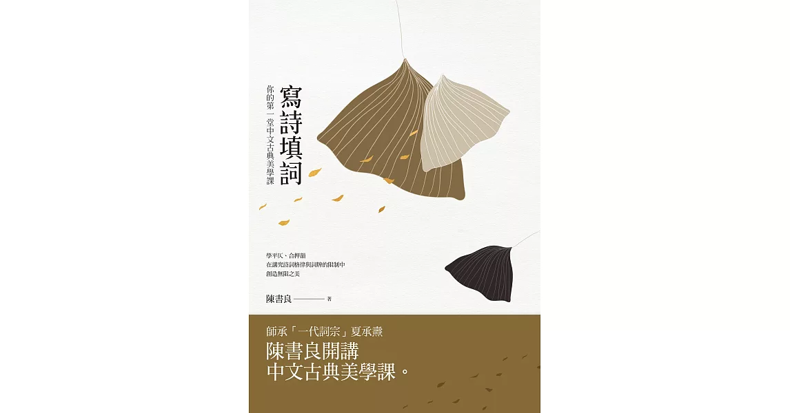 寫詩填詞：你的第一堂中文古典美學課 (電子書) | 拾書所