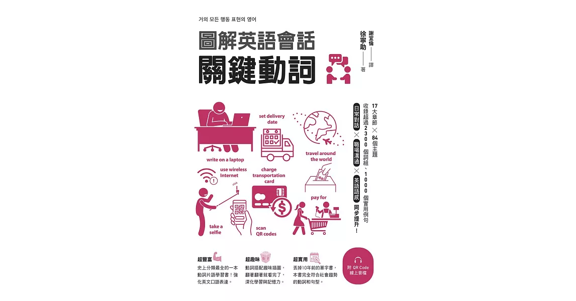 圖解英語會話關鍵動詞（附QR Code線上音檔） (電子書) | 拾書所