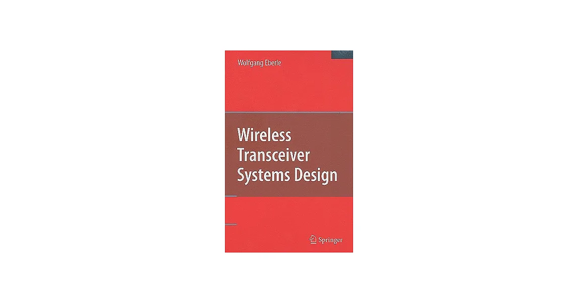 博客來-Wireless Transceiver Systems Design