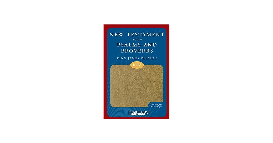博客來-KJV New Testament with Psalms and Proverbs Tan Flexisoft, Magnetic ...