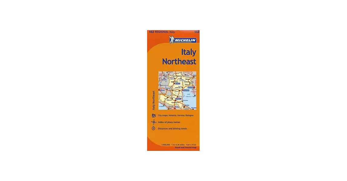 Michelin Italy: Northeast Map 562 | 拾書所