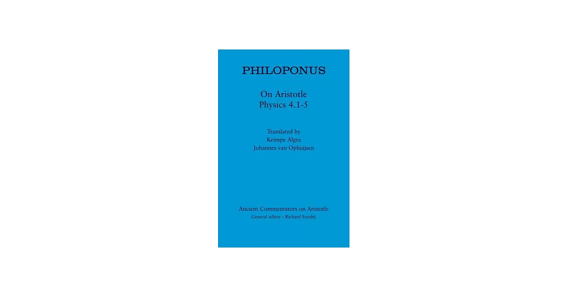 Philoponus: On Aristotle Physics 4.1-5 | 拾書所