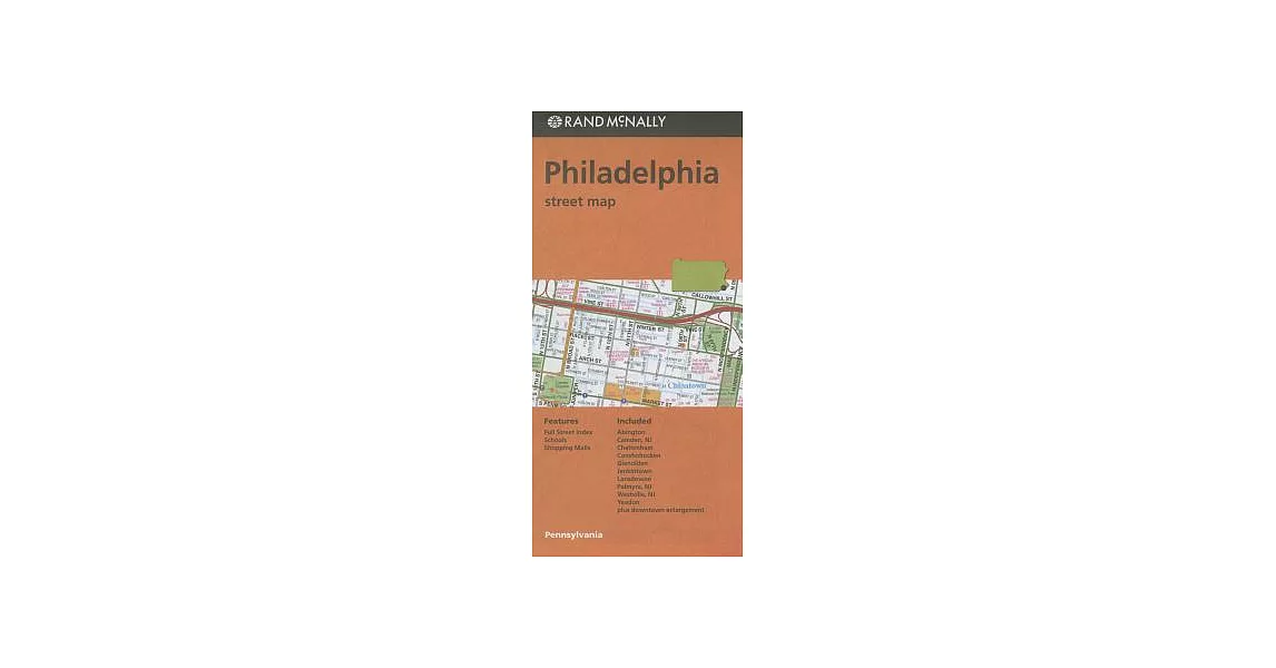 Rand McNally Philadelphia, Pennsylvania Street Map | 拾書所