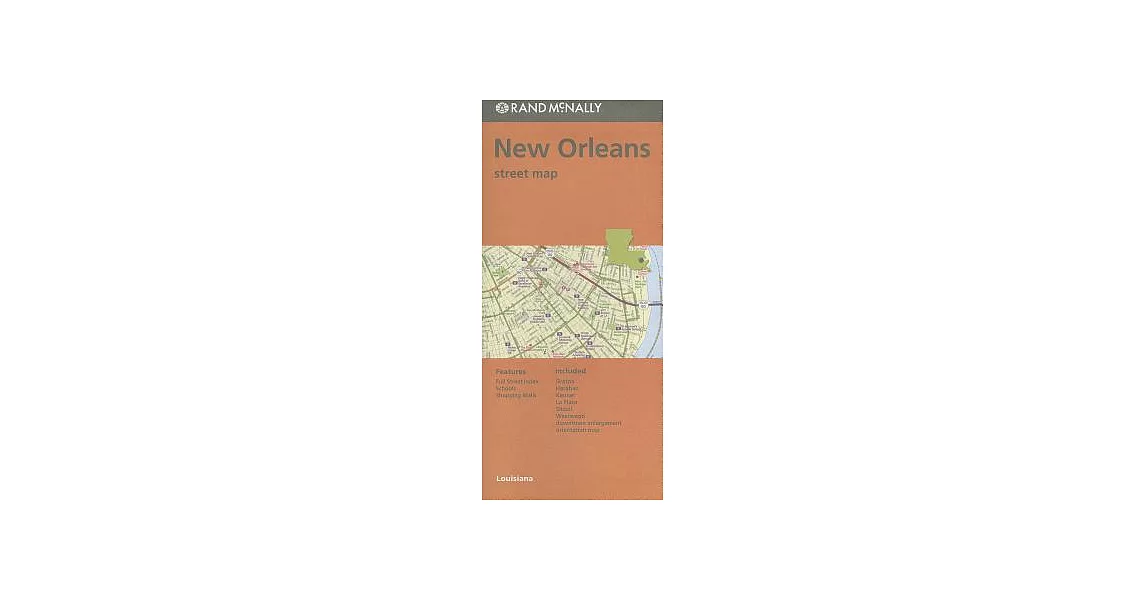 Folded Map New Orleans/Hammond/Ponchat La Streets | 拾書所