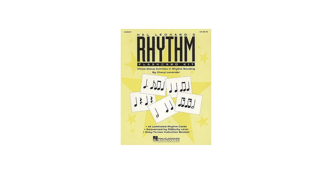 博客來-Hal Leonard’s Rhythm Flashcard Kit