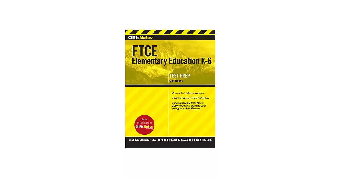 博客來-CliffsNotes FTCE Elementary Education, K-6