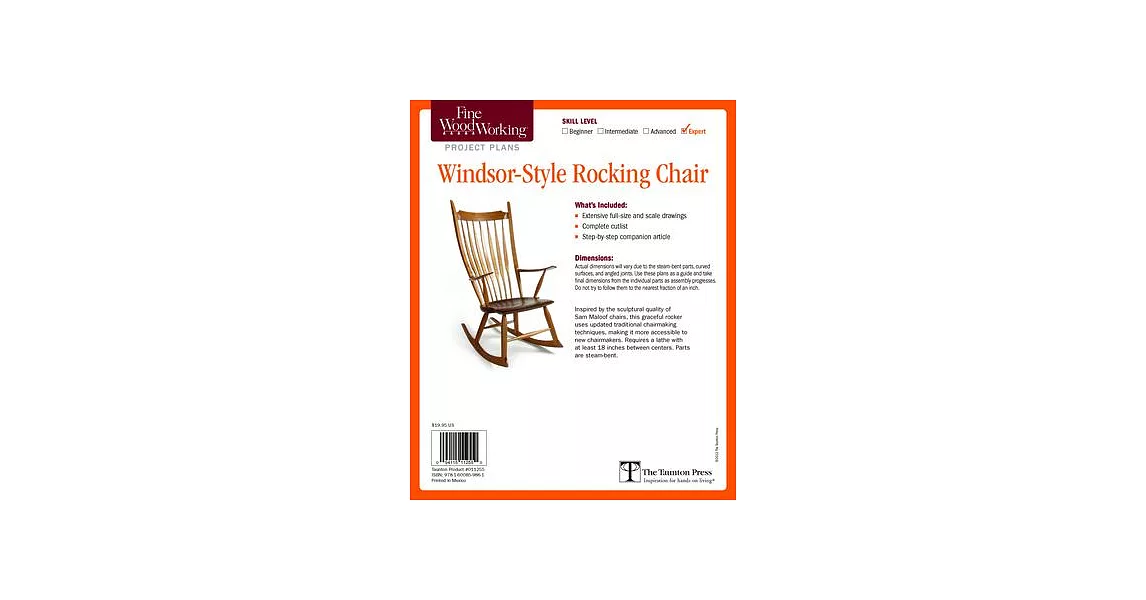 Fine Woodworking’s Windsor-Style Rocking Chair Plan | 拾書所