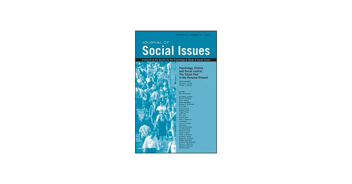 Psychology, History and Social Justice: The Social Past in the Personal Present | 拾書所